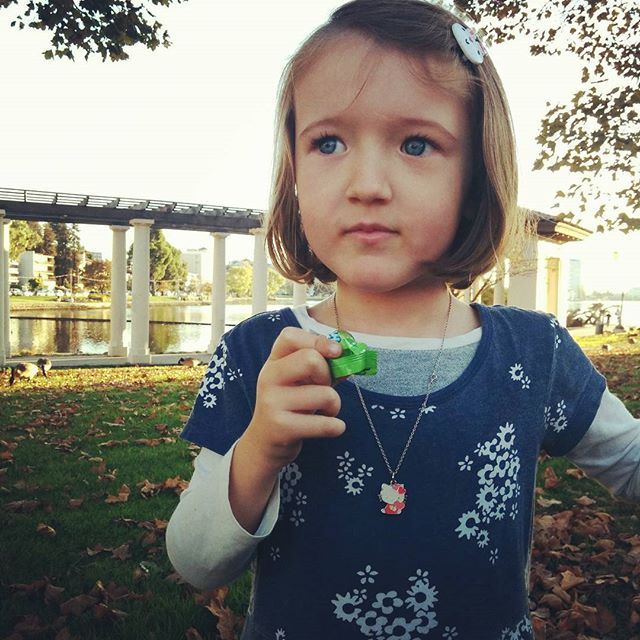 "Oakland is my favorite cuz we go to the garden. And walk around the lake and eat lollipops."
