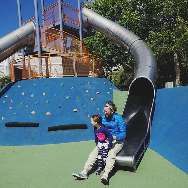 Big slide with papa