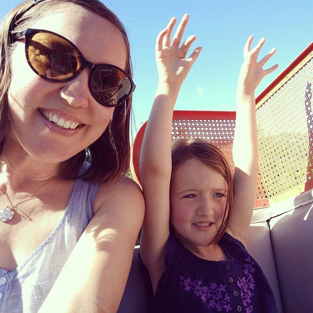 Ferris wheels, roller coasters and train rides with my brave sidekick.