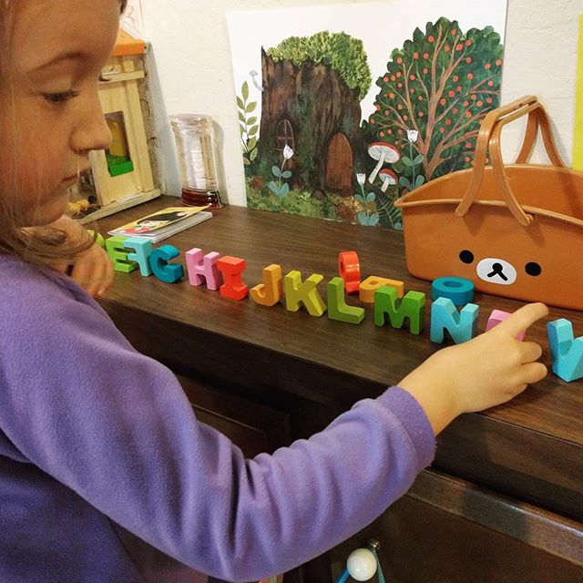 she calls it her alphabet garden