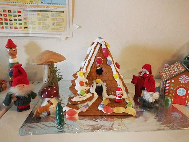 gingerbread house village