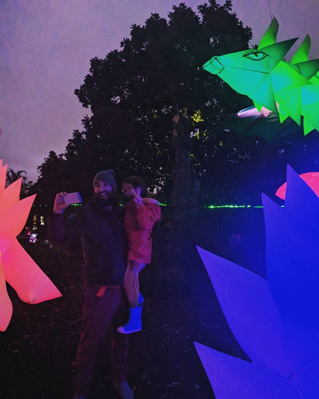 dragon selfie at the autumn lights festival