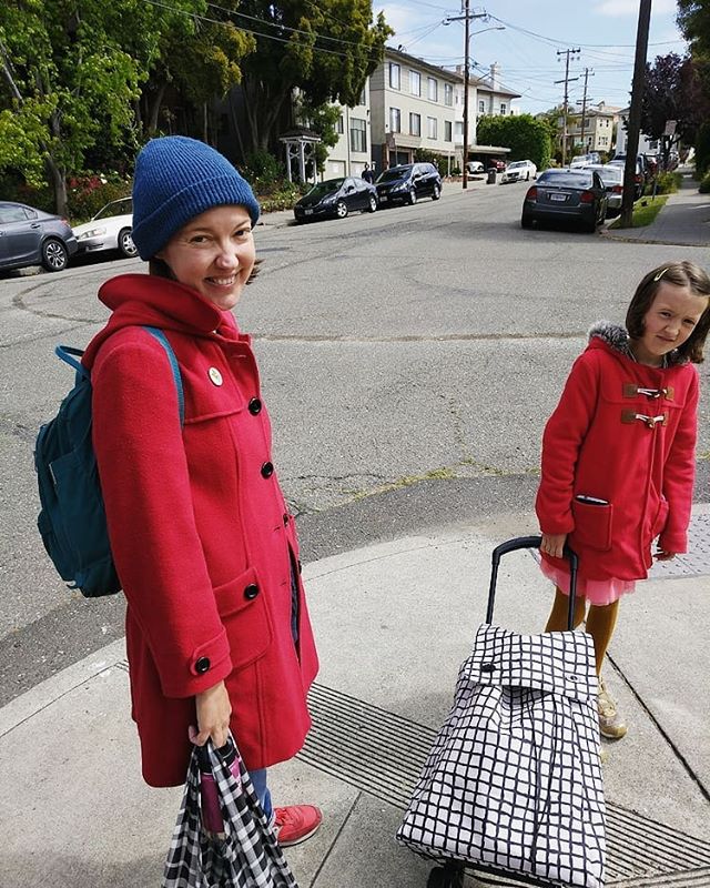 I love when maiki captures Clover and I out and about. We are so matchy matchy here. :)
